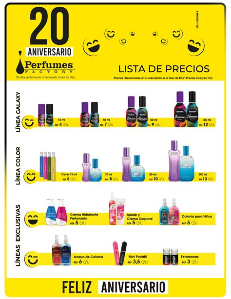 perfumes factory precios 2019 venezuela